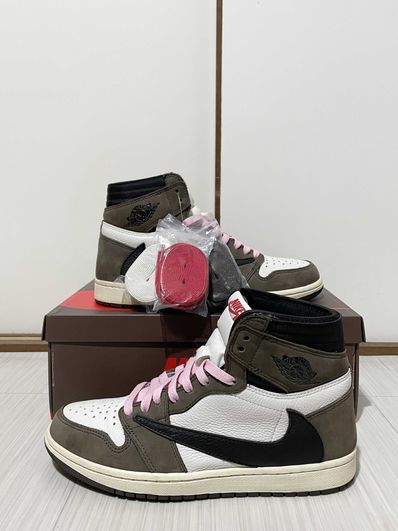 Travis Scott × Nike Air Jordan 1 Retro High OG TS SP "Sail/Dark Mocha"