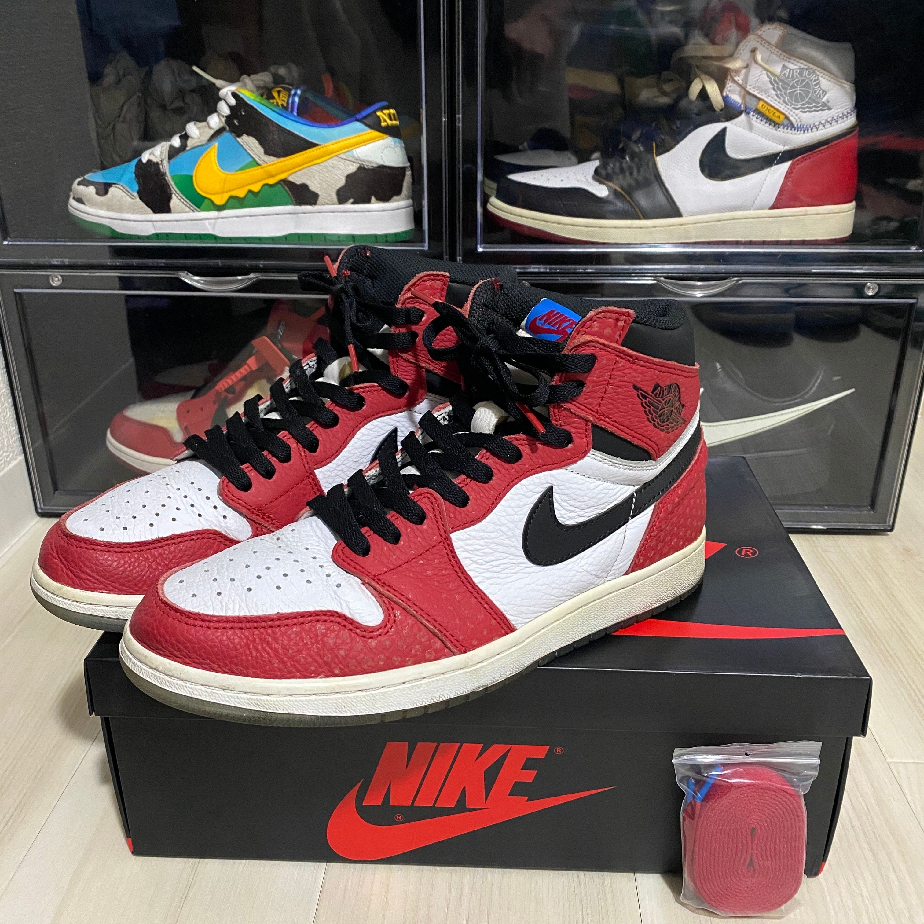 Spiderman × Nike Air Jordan 1 Origin Story "Gym Red/White/Photo Blue/Black"