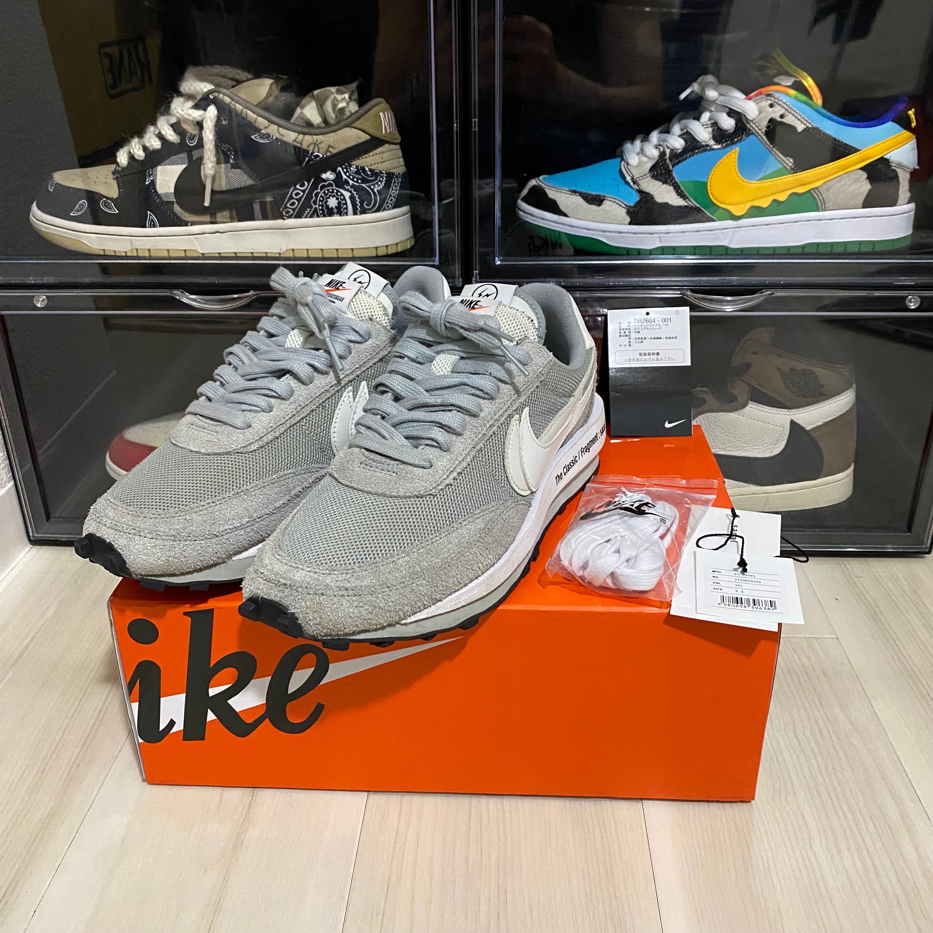 Fragment × sacai × Nike LD Waffle "Light Smoke Grey"