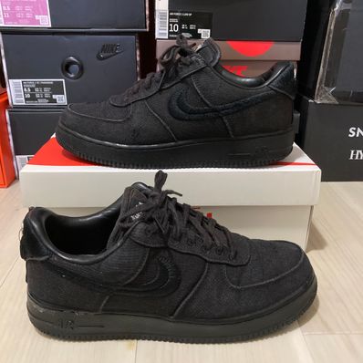 Stussy × Nike Air Force 1 Low "Triple Black"