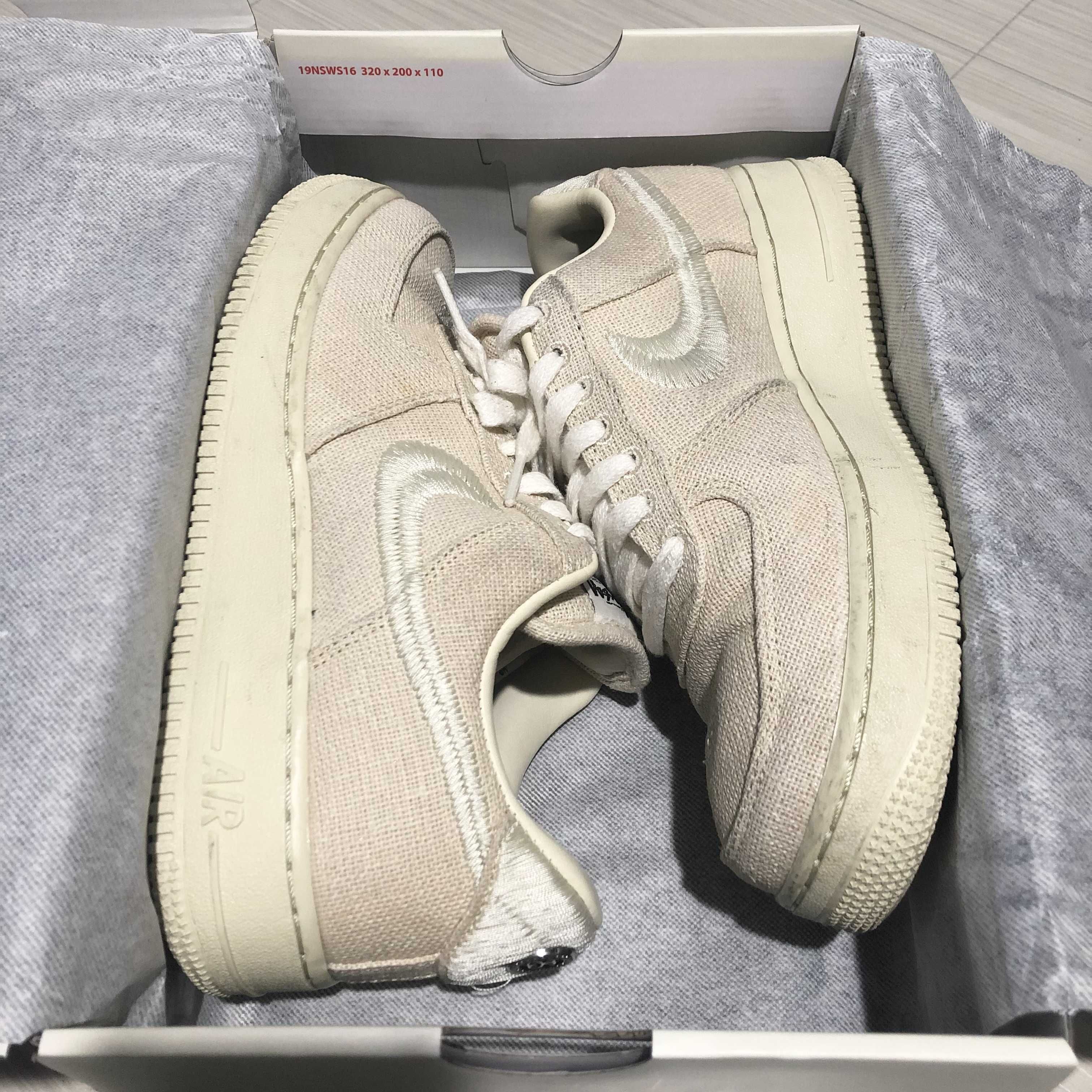 Stussy × Nike Air Force 1 Low "Fossil Stone"