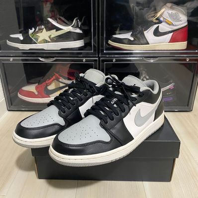 NIKE AIR JORDAN 1 LOW "BLACK/LIGHT SMOKE GREY"