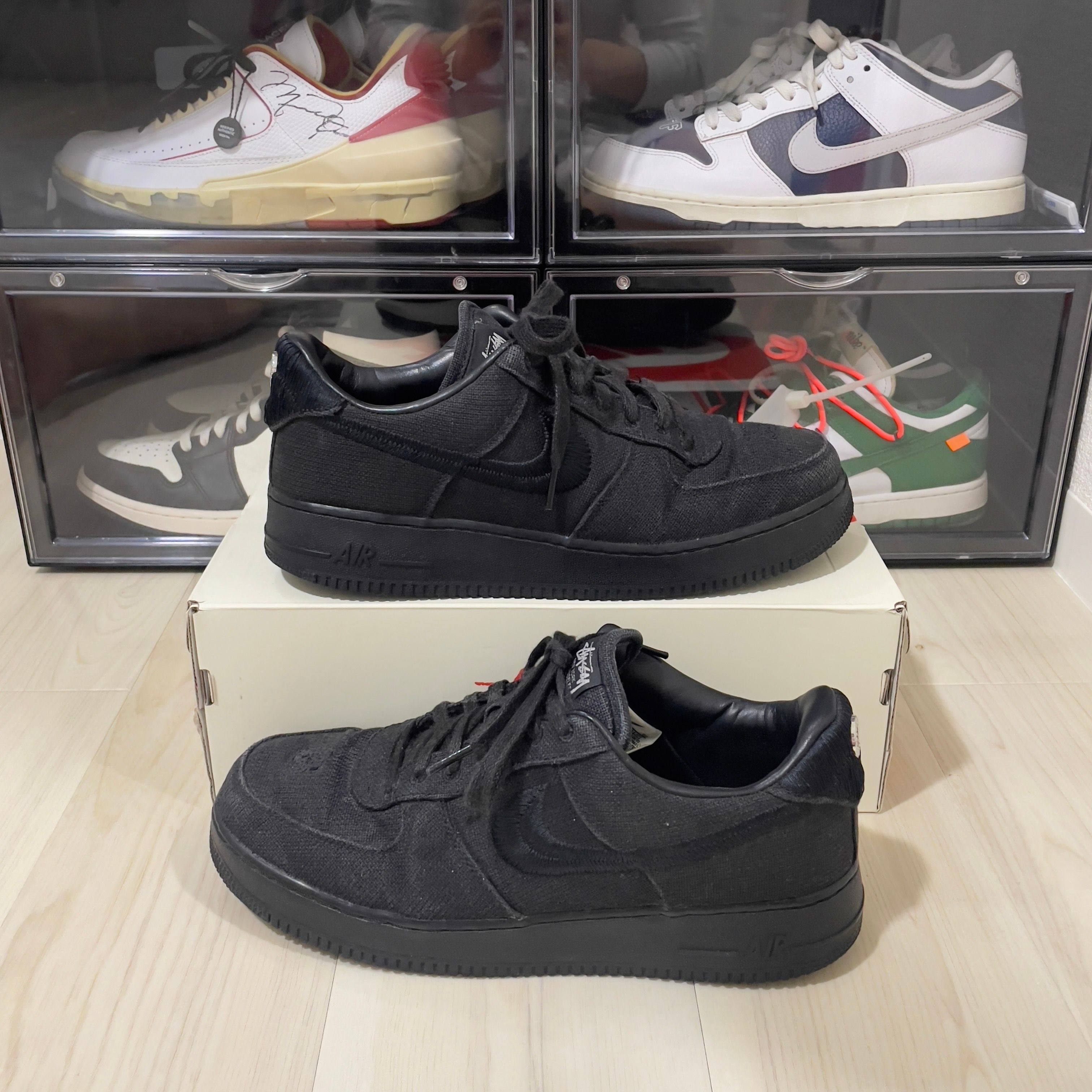 Stussy × Nike Air Force 1 Low "Triple Black"