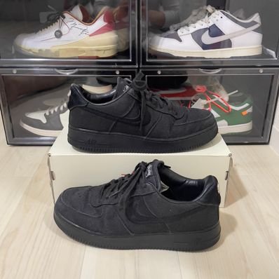 Stussy × Nike Air Force 1 Low "Triple Black"