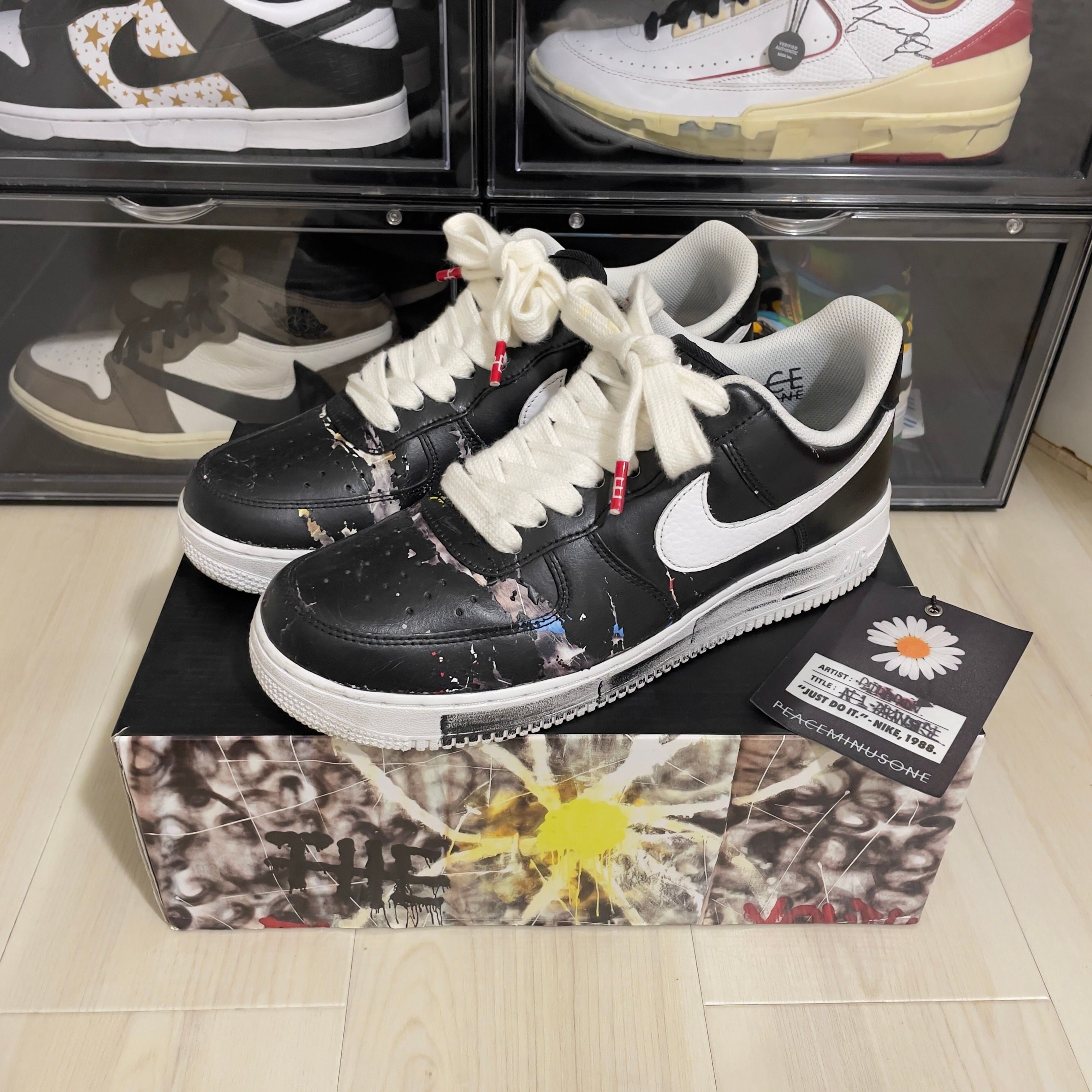 PEACEMINUSONE × Nike Air Force 1 Low Para Noise "Black" / G-DRAGON