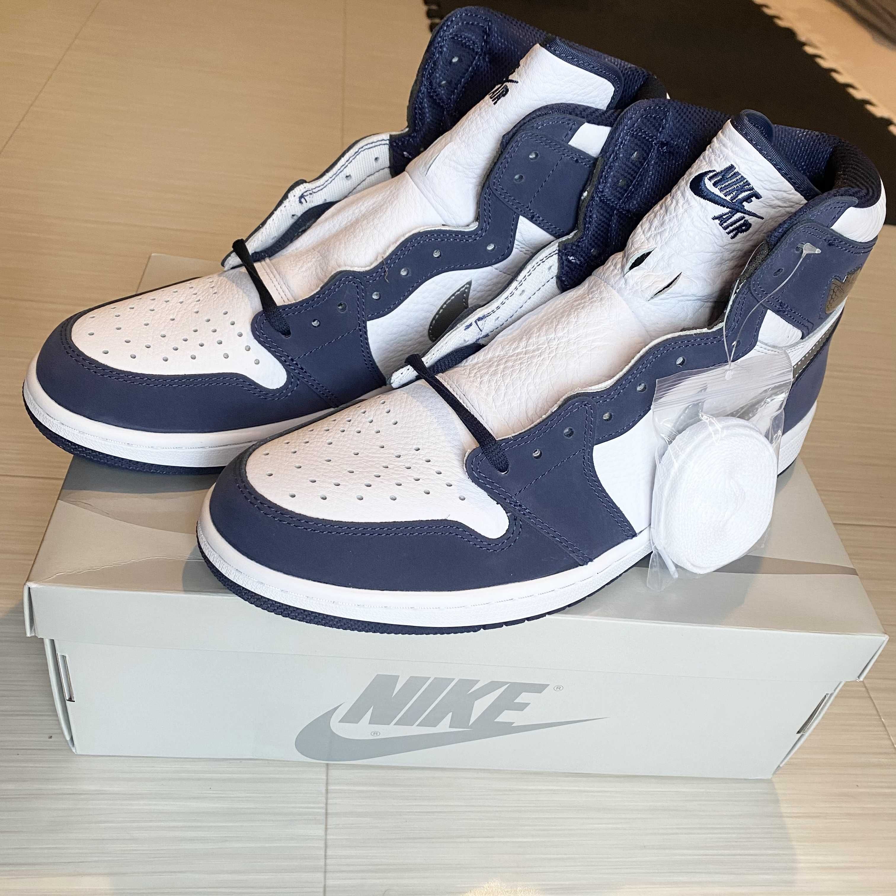 Nike Air Jordan 1 High OG CO.JP "White/Midnight Navy" (2020)(ブリーフケースなし)