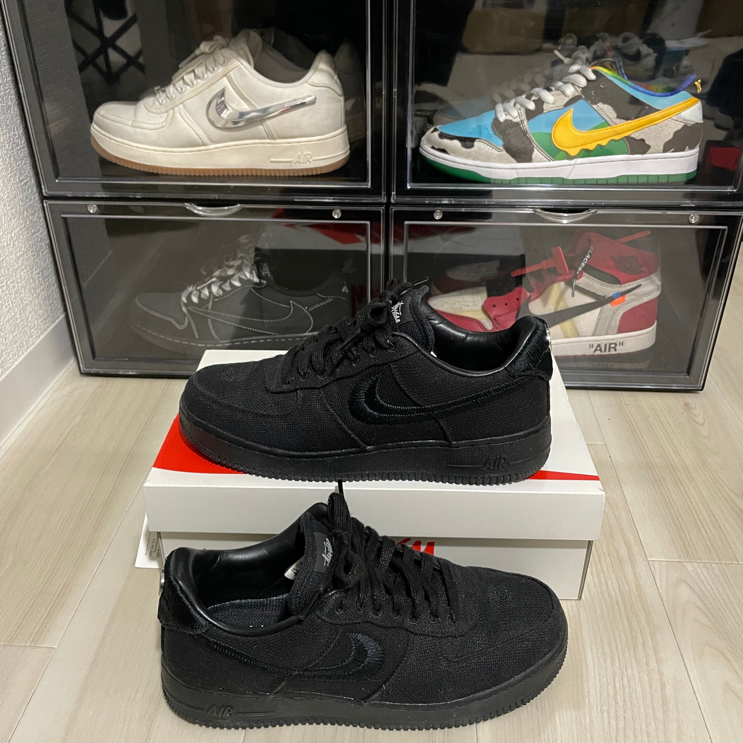 Stussy × Nike Air Force 1 Low "Triple Black"