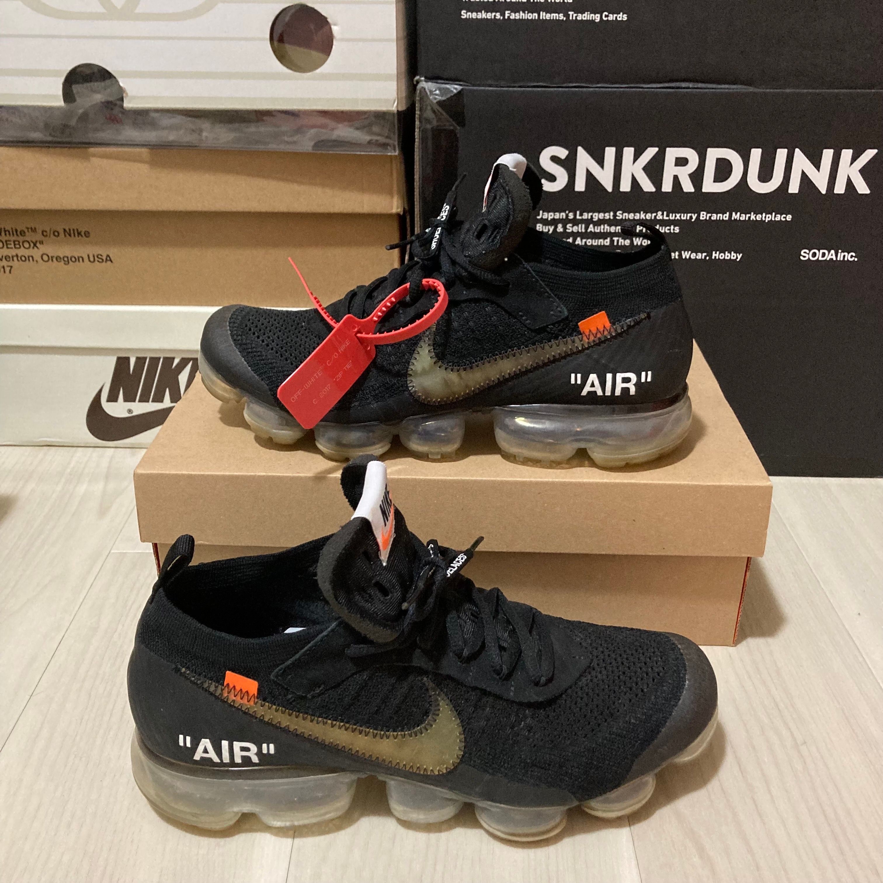 Off-White × Nike Air Vapormax "Black/Total Orange/Clear"