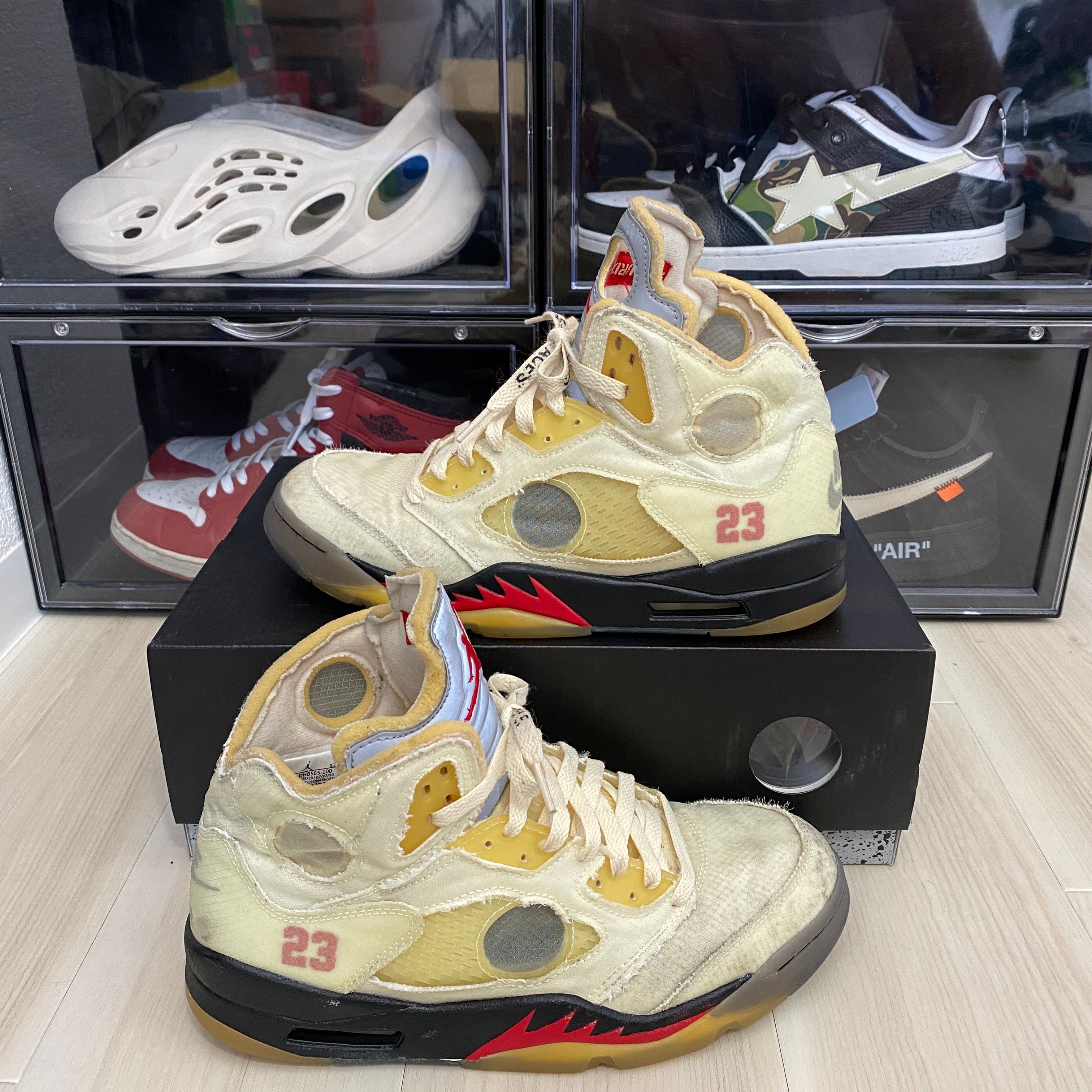 Off-White × Nike Air Jordan 5 "Sail"