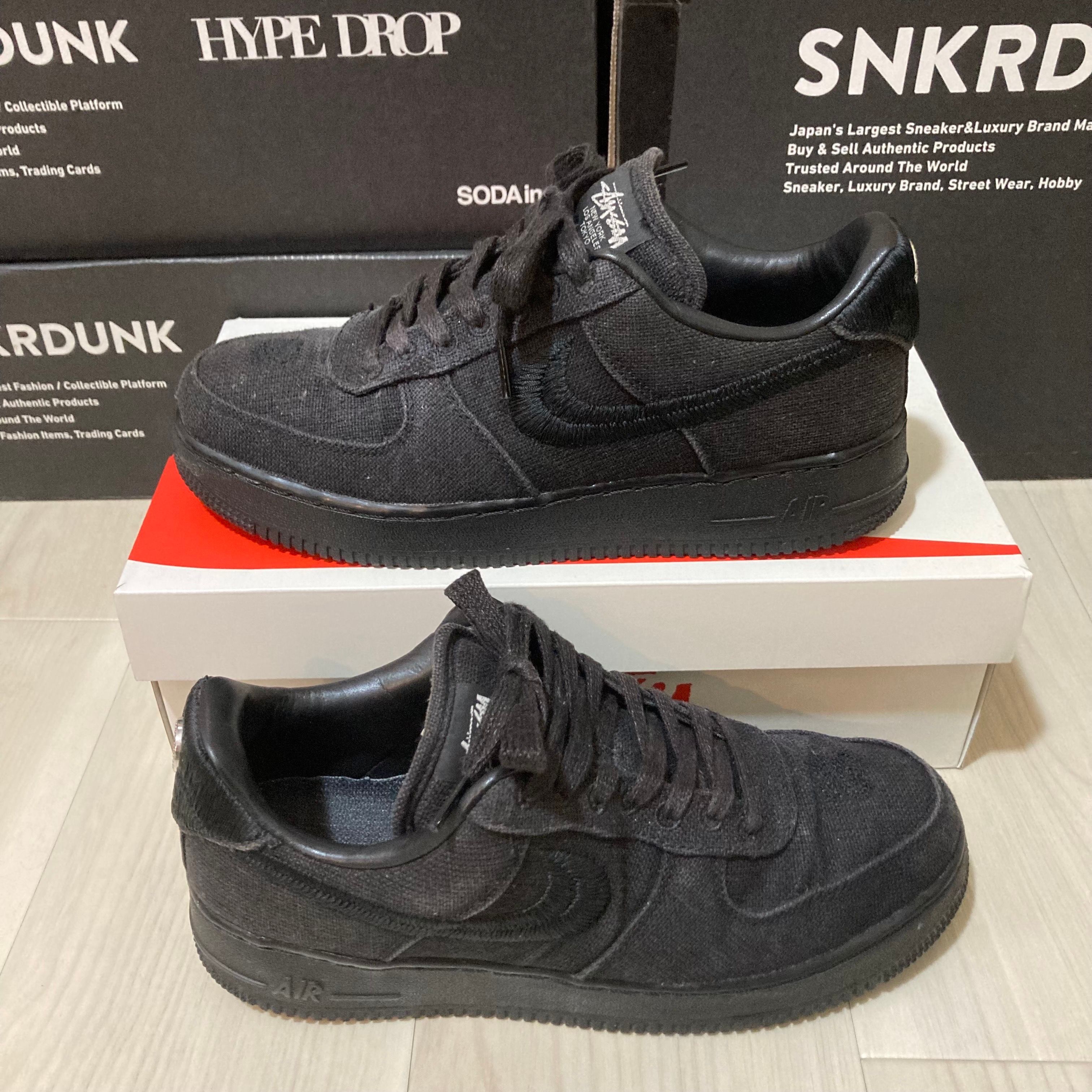 Stussy × Nike Air Force 1 Low "Triple Black"