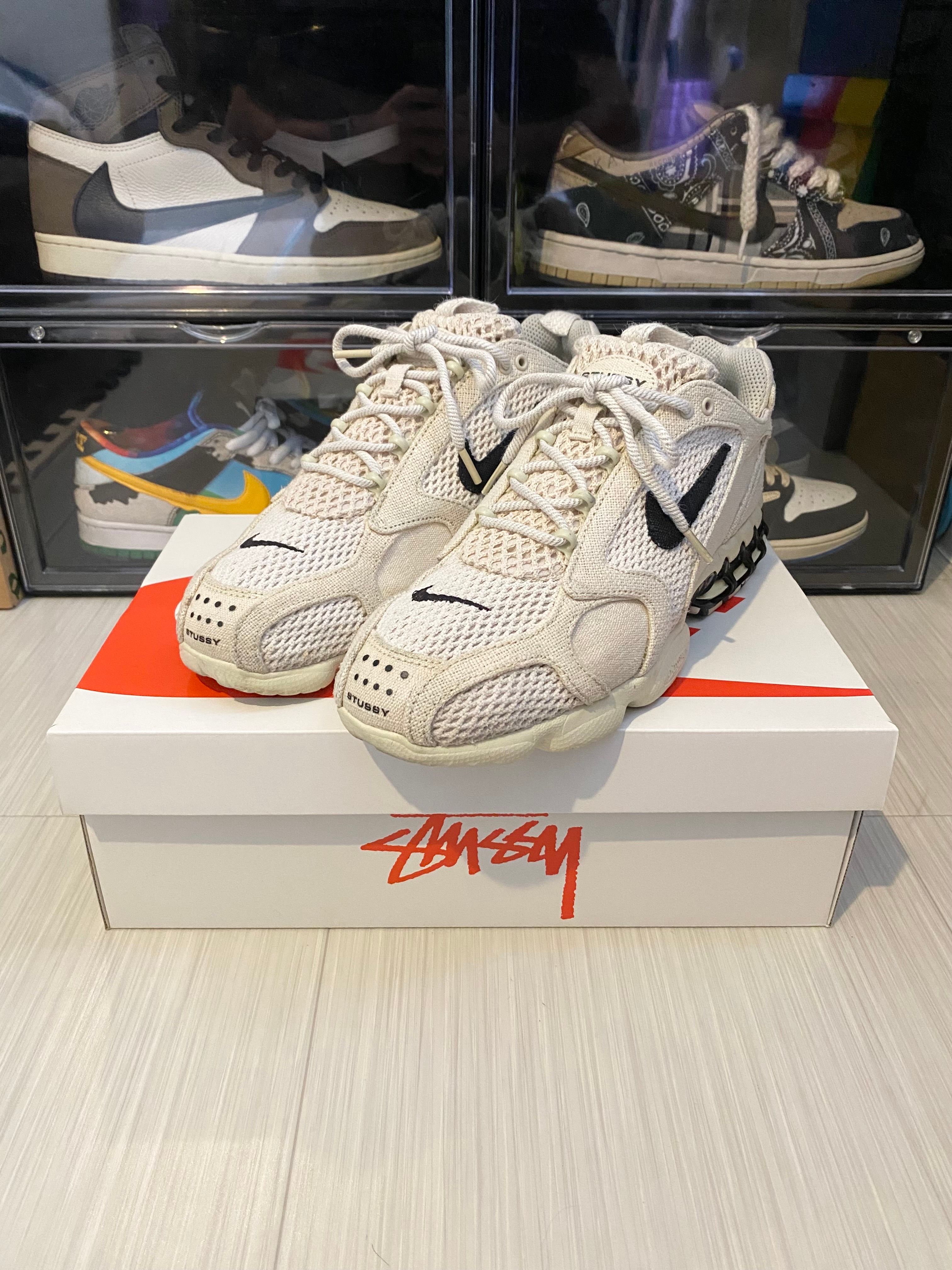 Stussy × Nike Air Zoom Spiridon CG 2 "Fossil/Black"