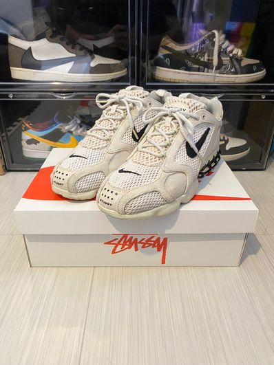 Stussy × Nike Air Zoom Spiridon CG 2 "Fossil/Black"