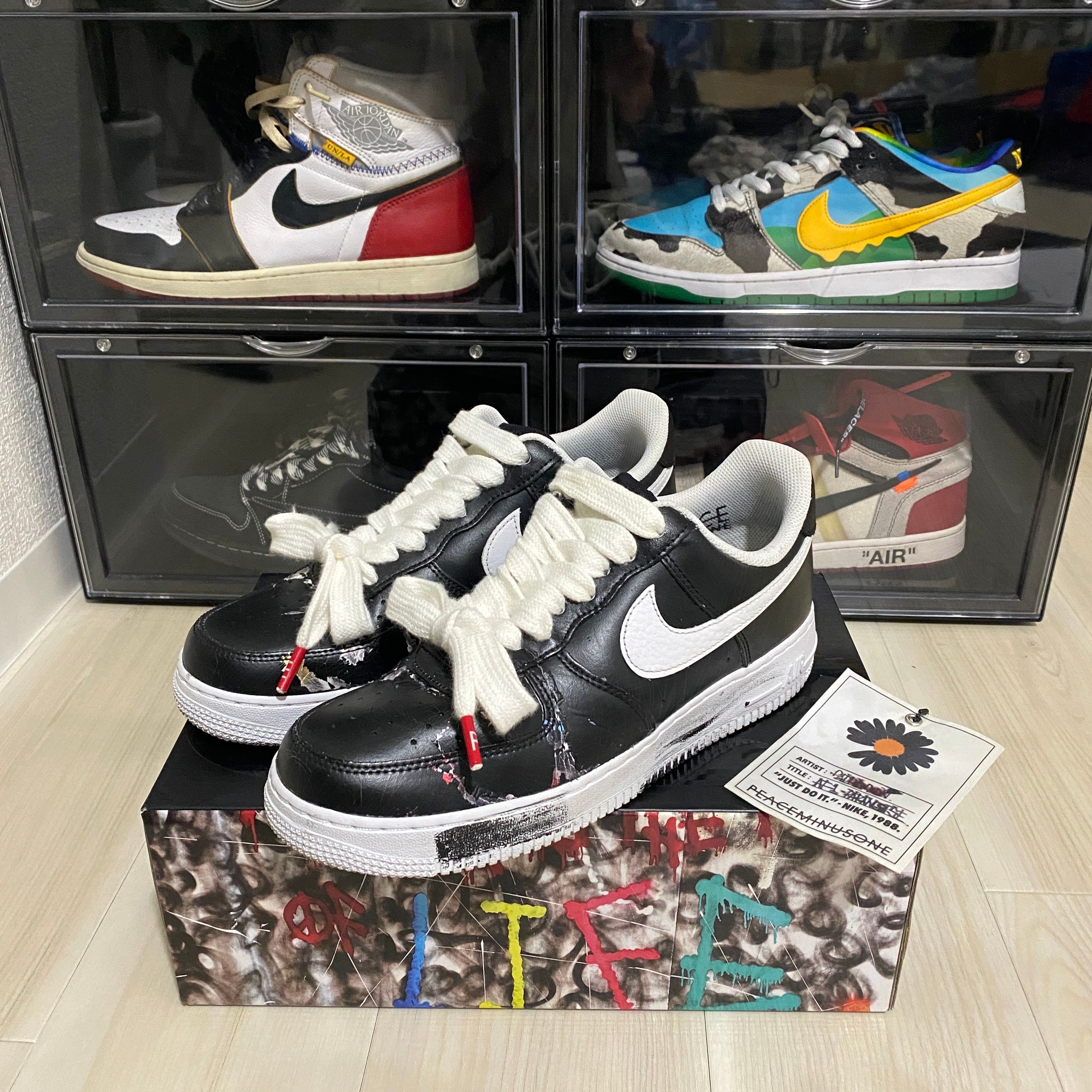 PEACEMINUSONE × Nike Air Force 1 Low Para Noise "Black" / G-DRAGON