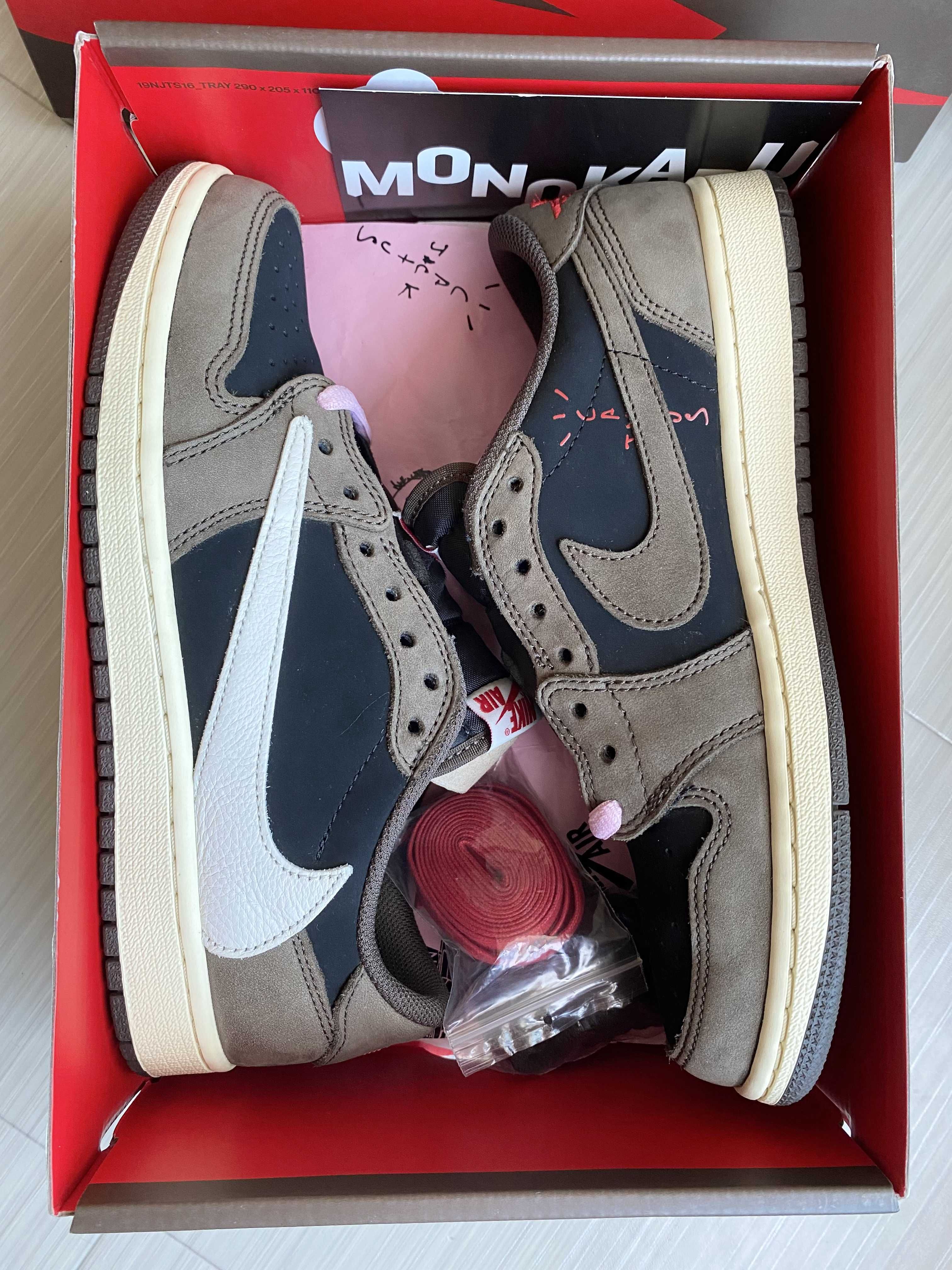 Travis Scott × Nike Air Jordan 1 Low OG SP-T "Black/Dark Mocha"