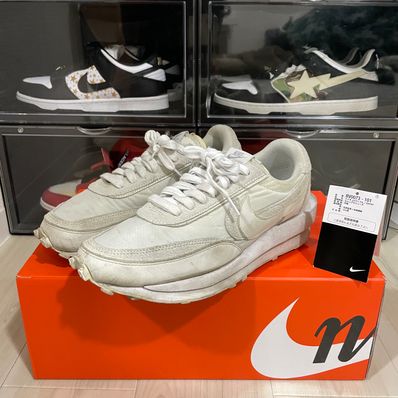 sacai × Nike LDV Waffle "Triple White"