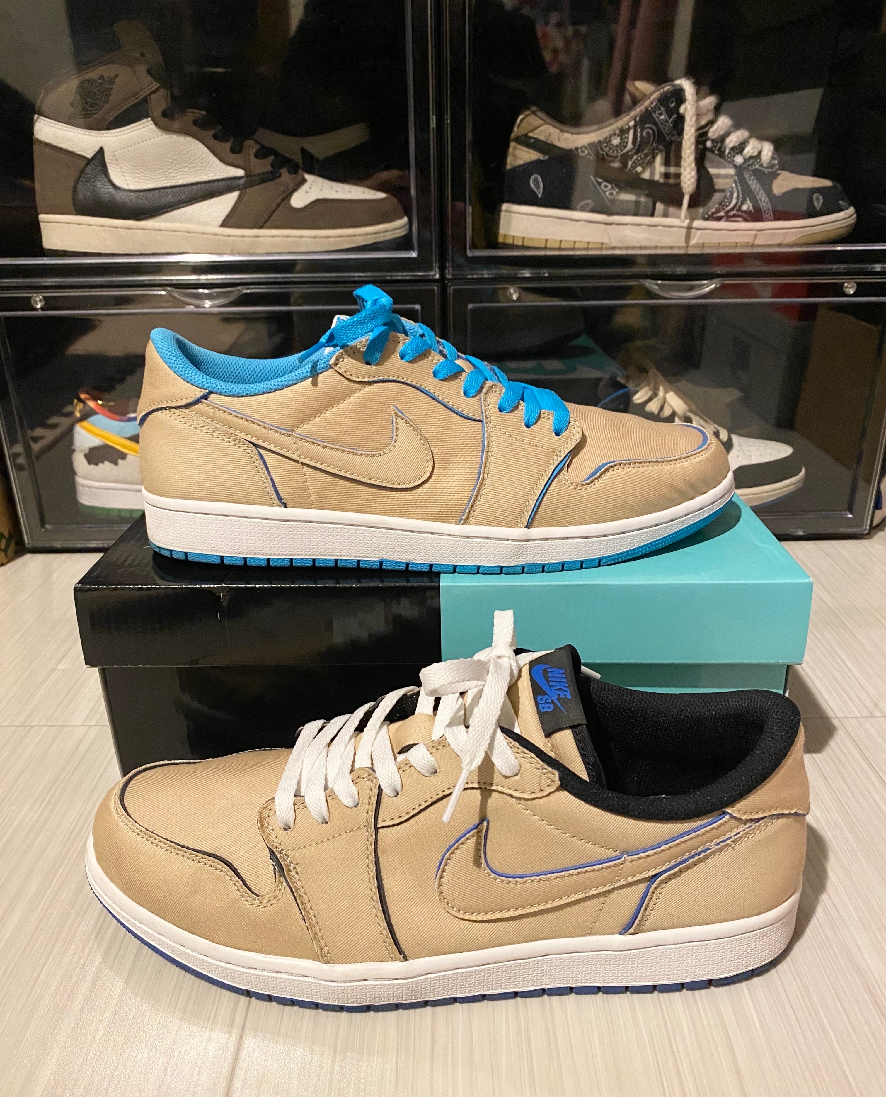 Nike SB Air Jordan 1 Low "Desert Ore/Royal Blue" 