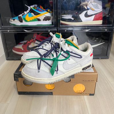 Off-White × Nike Dunk Low "Sail/Neutral Grey/Gridiron"