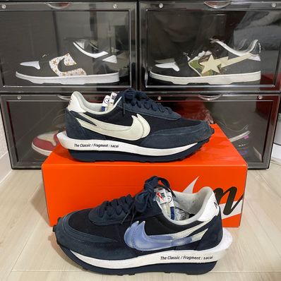 Fragment × sacai × Nike LD Waffle "Blackended Blue"