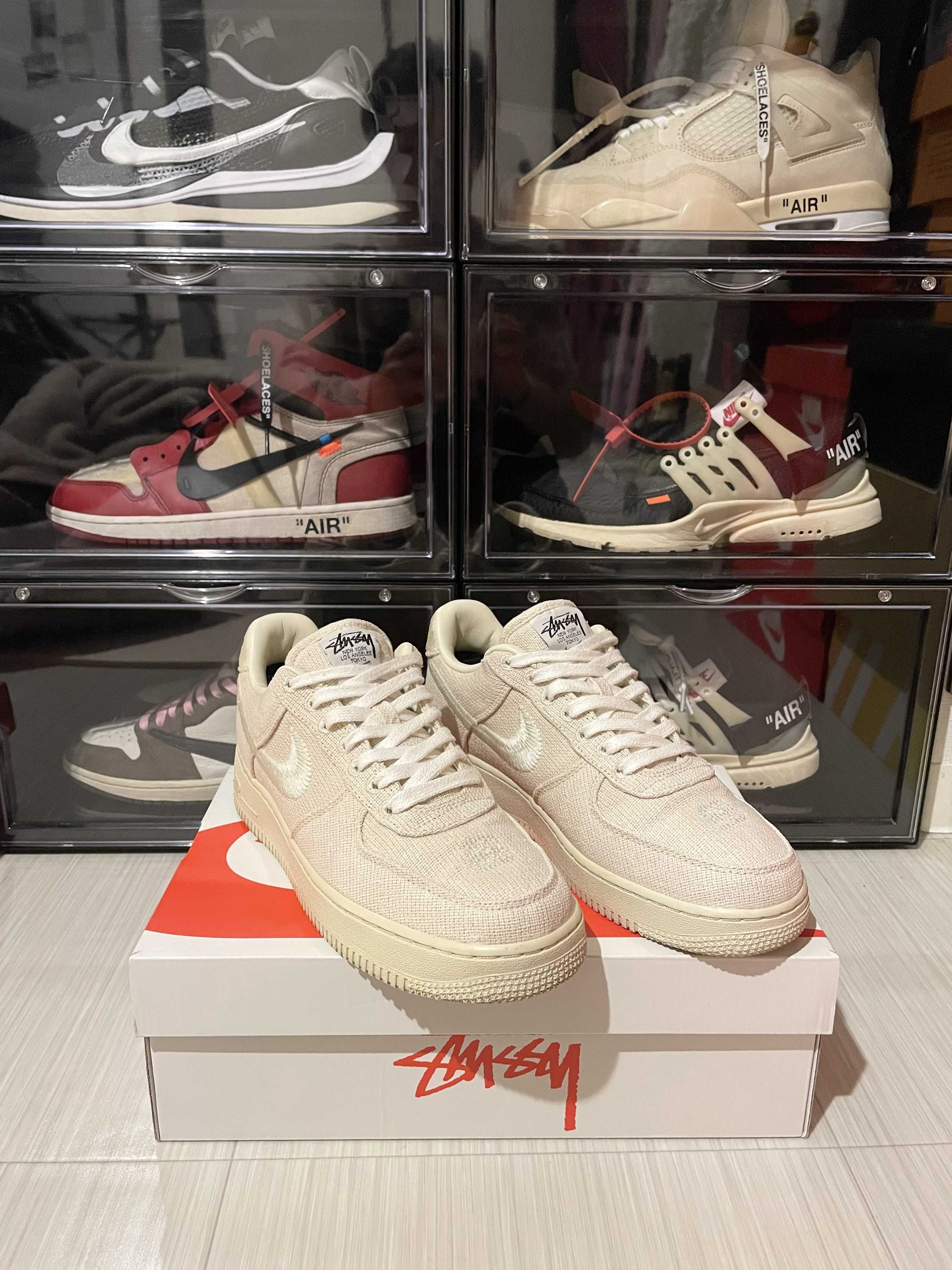 Stussy × Nike Air Force 1 Low "Fossil Stone"