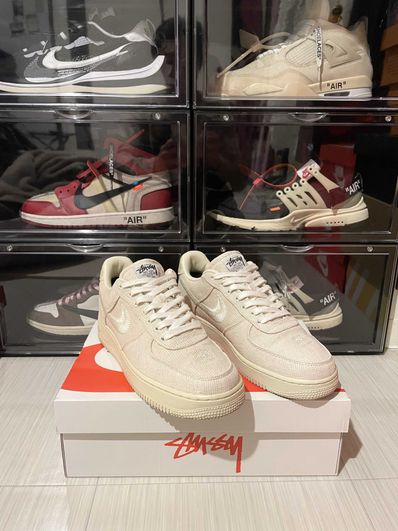 Stussy × Nike Air Force 1 Low "Fossil Stone"