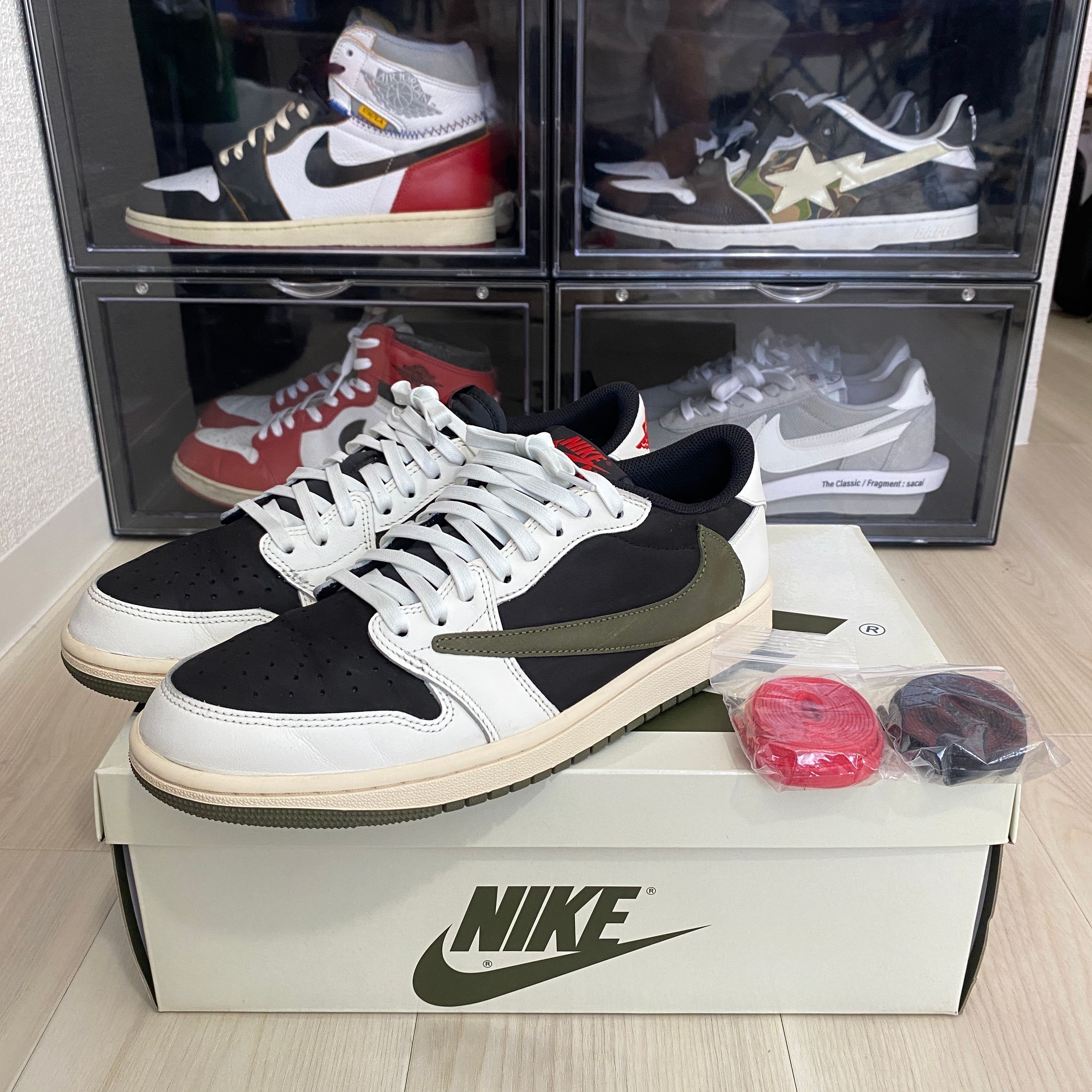 Travis Scott × Nike Women's Air Jordan 1 Low OG "Medium Olive"