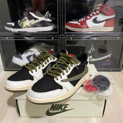Travis Scott × Nike Women's Air Jordan 1 Low OG "Medium Olive"