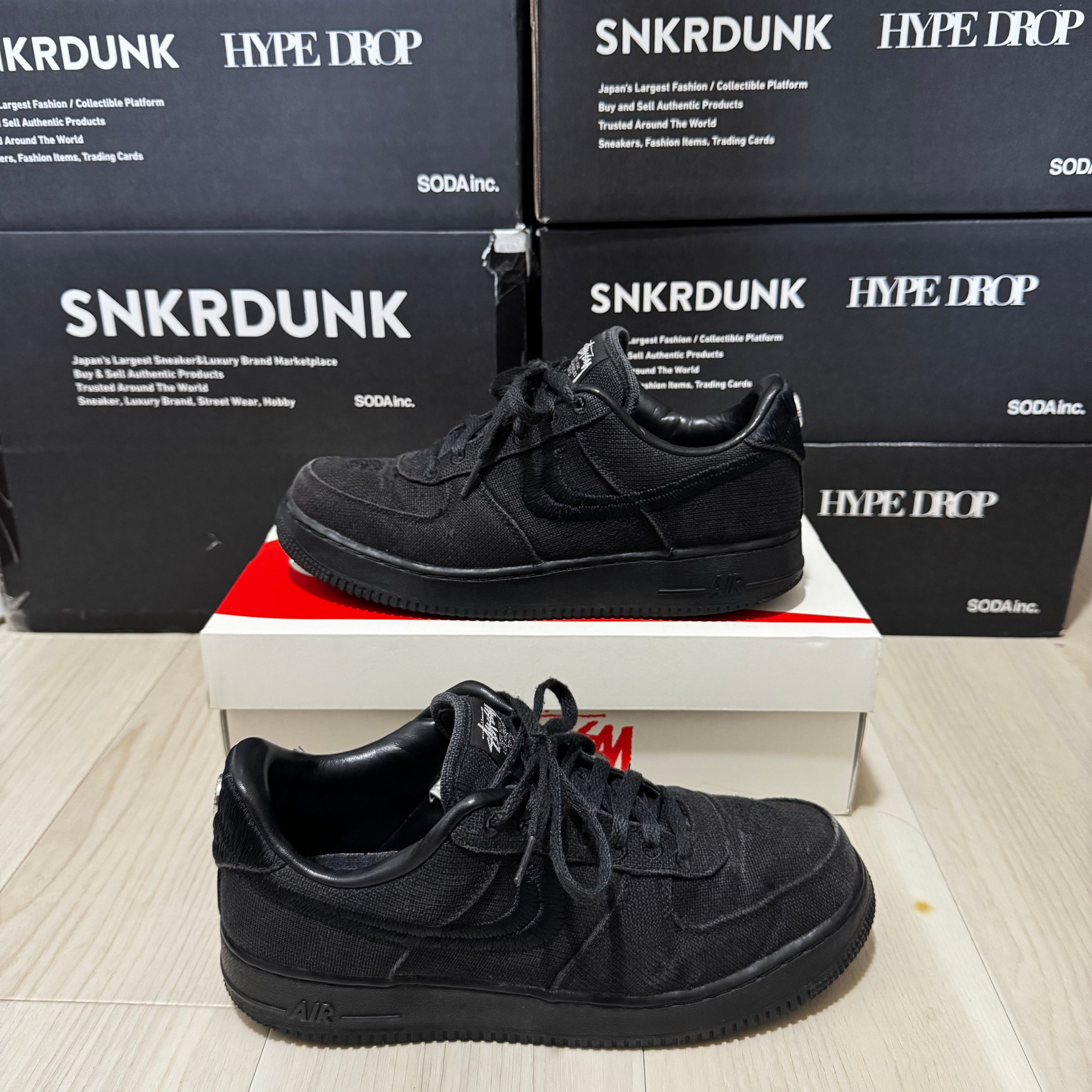 Stussy × Nike Air Force 1 Low "Triple Black"