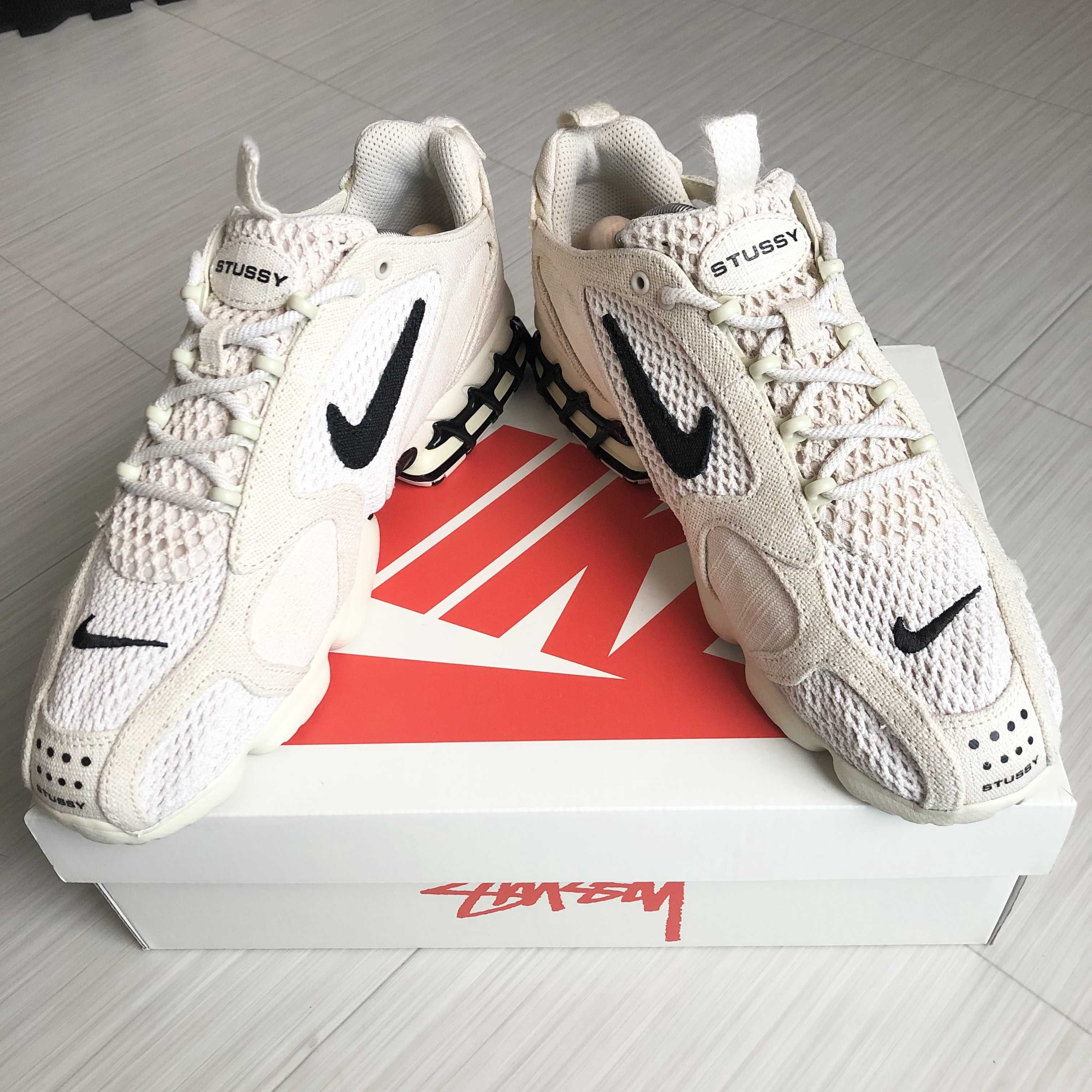 Stussy × Nike Air Zoom Spiridon CG 2 "Fossil/Black"