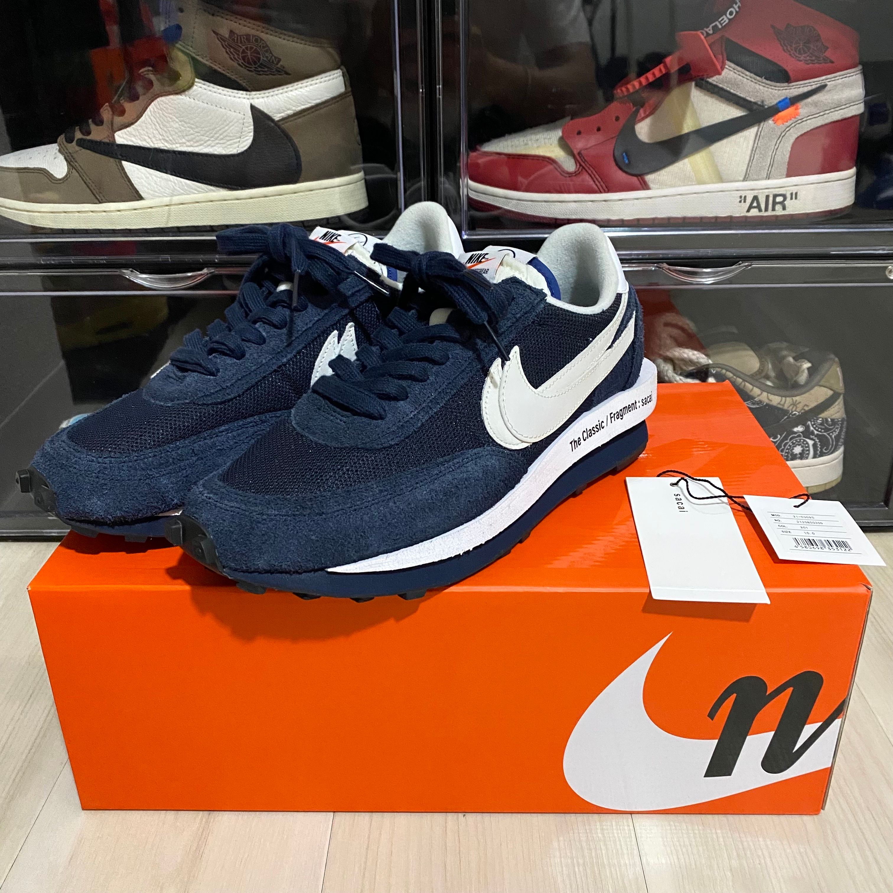 Fragment × sacai × Nike LD Waffle "Blackended Blue"