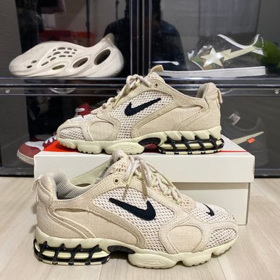 Stussy × Nike Air Zoom Spiridon CG 2 "Fossil/Black"