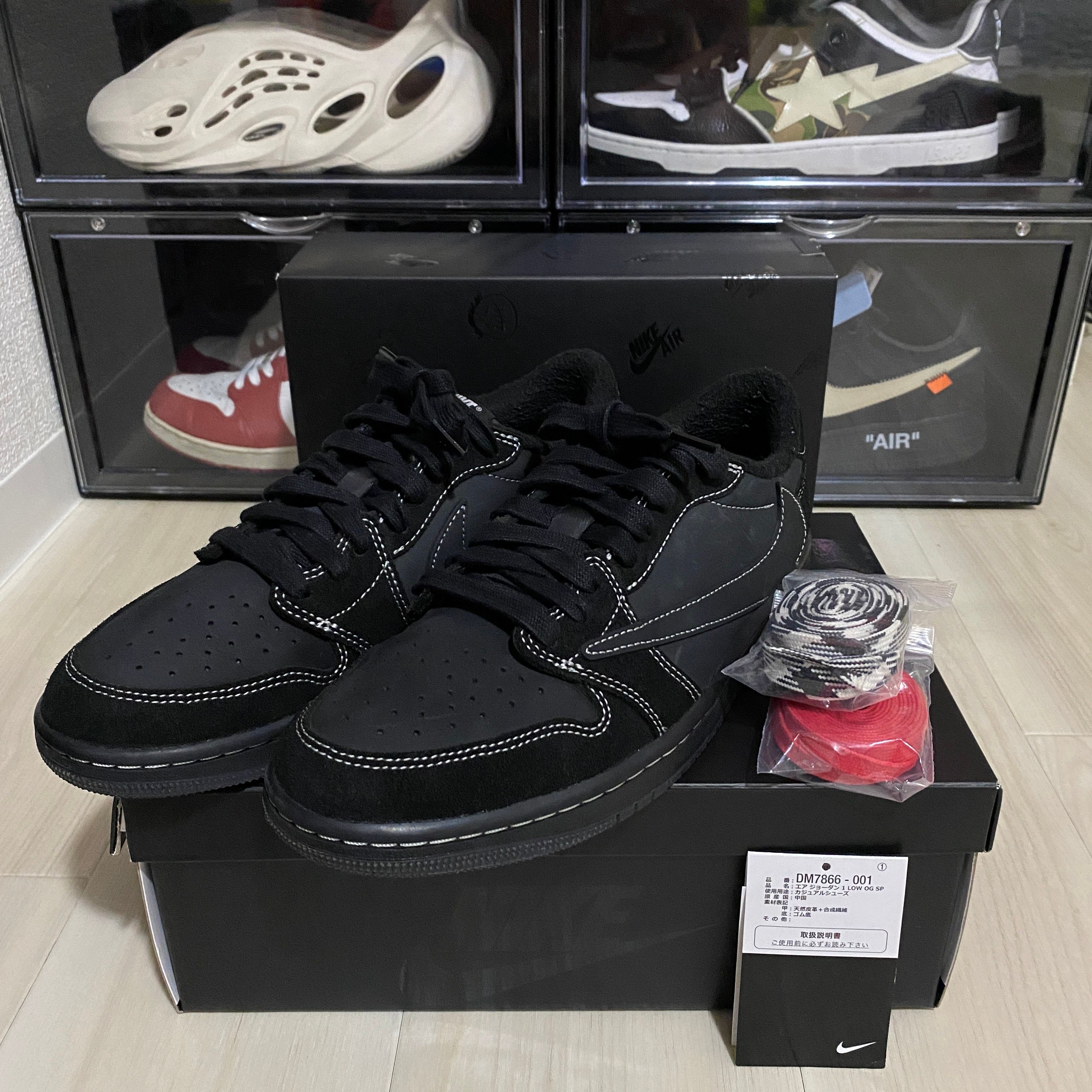 Travis Scott × Nike Air Jordan 1 Low OG SP "Black Phantom"
