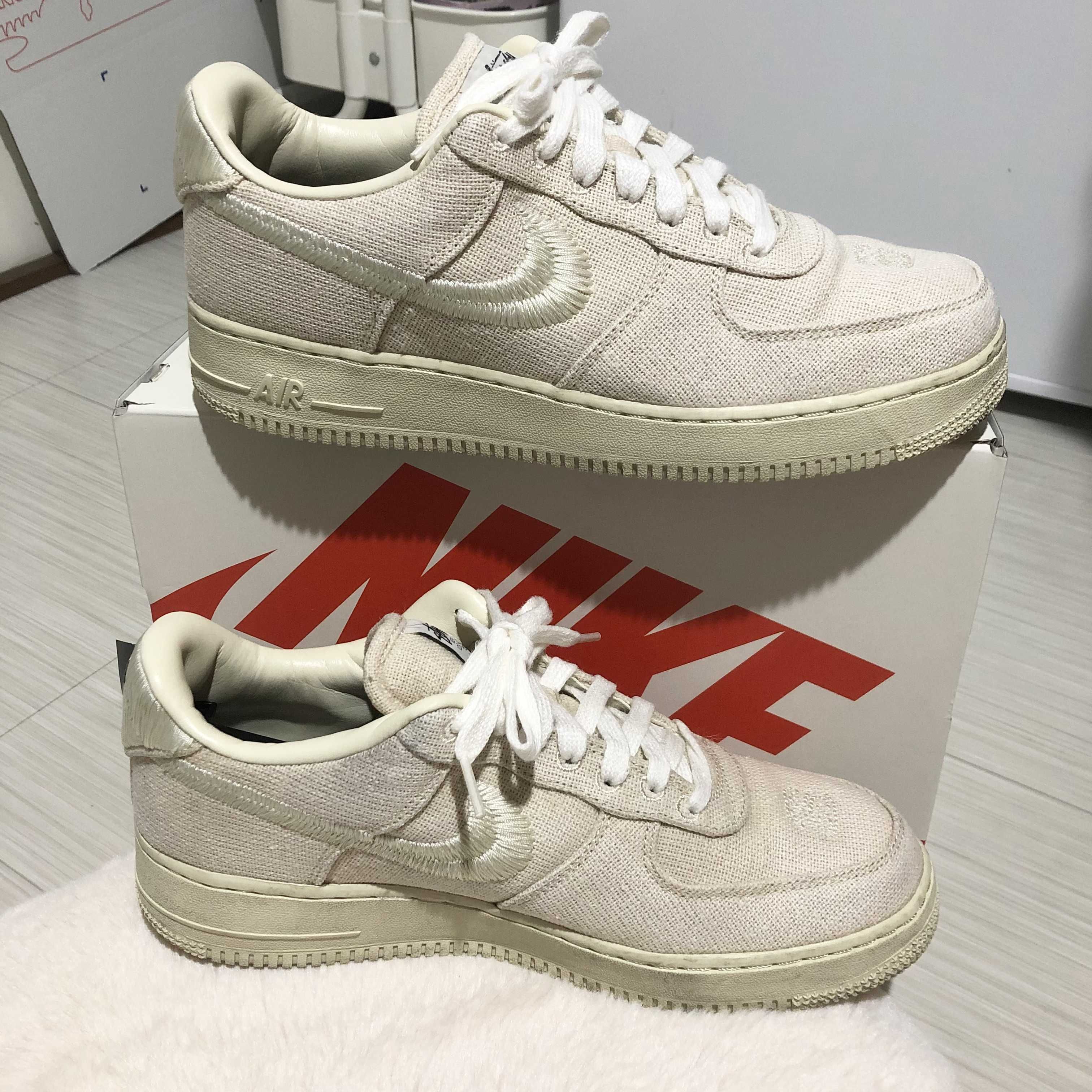 Stussy × Nike Air Force 1 Low "Fossil Stone"