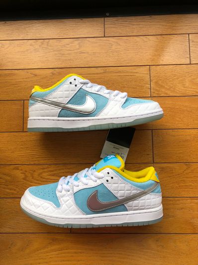 FTC × Nike SB Dunk Low "White/Blue"