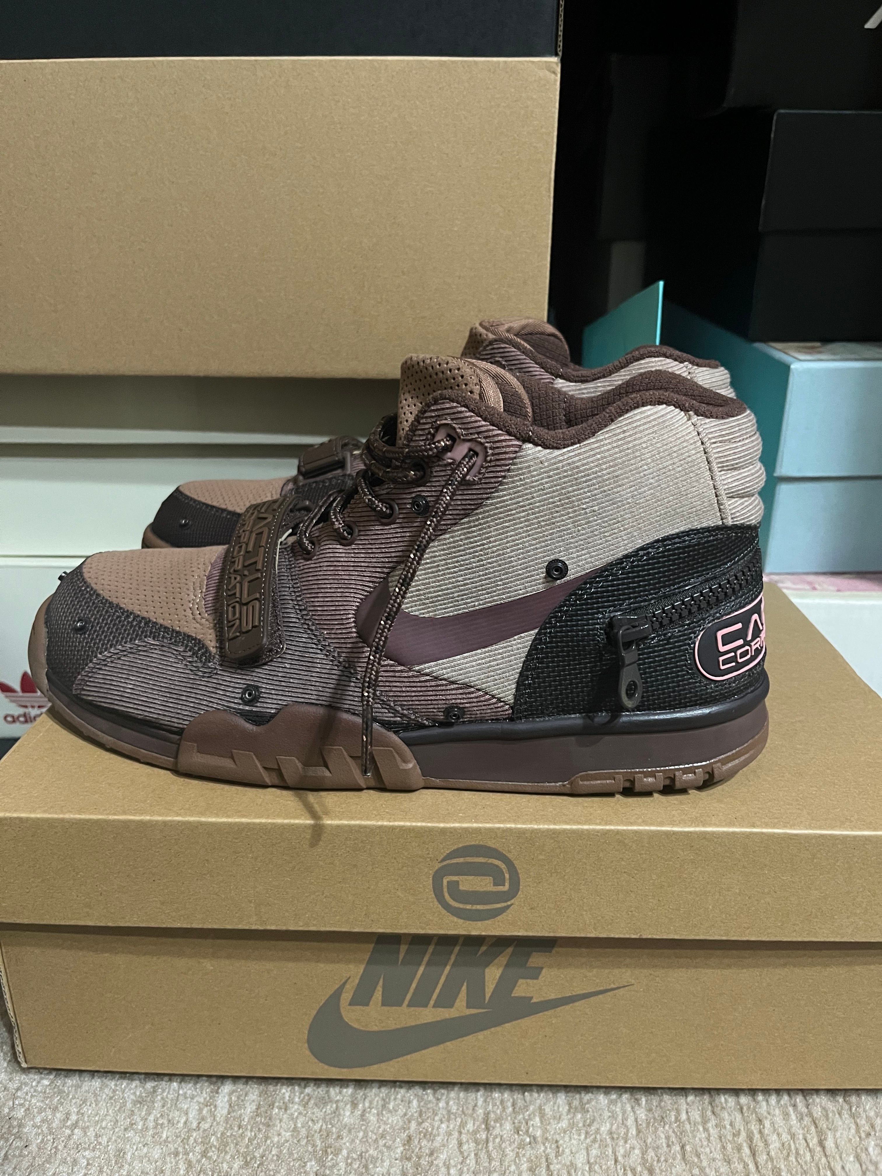 Travis Scott x Nike Air Trainer 1 SP "Archaeo Brown and Rust Pink"
