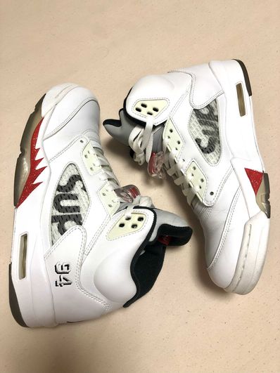 Supreme × Nike Air Jordan 5 Retro "White"