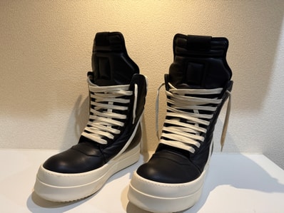 Rick Owens FW25 Concordians Mega Geobasket "Black/Milk/Milk"