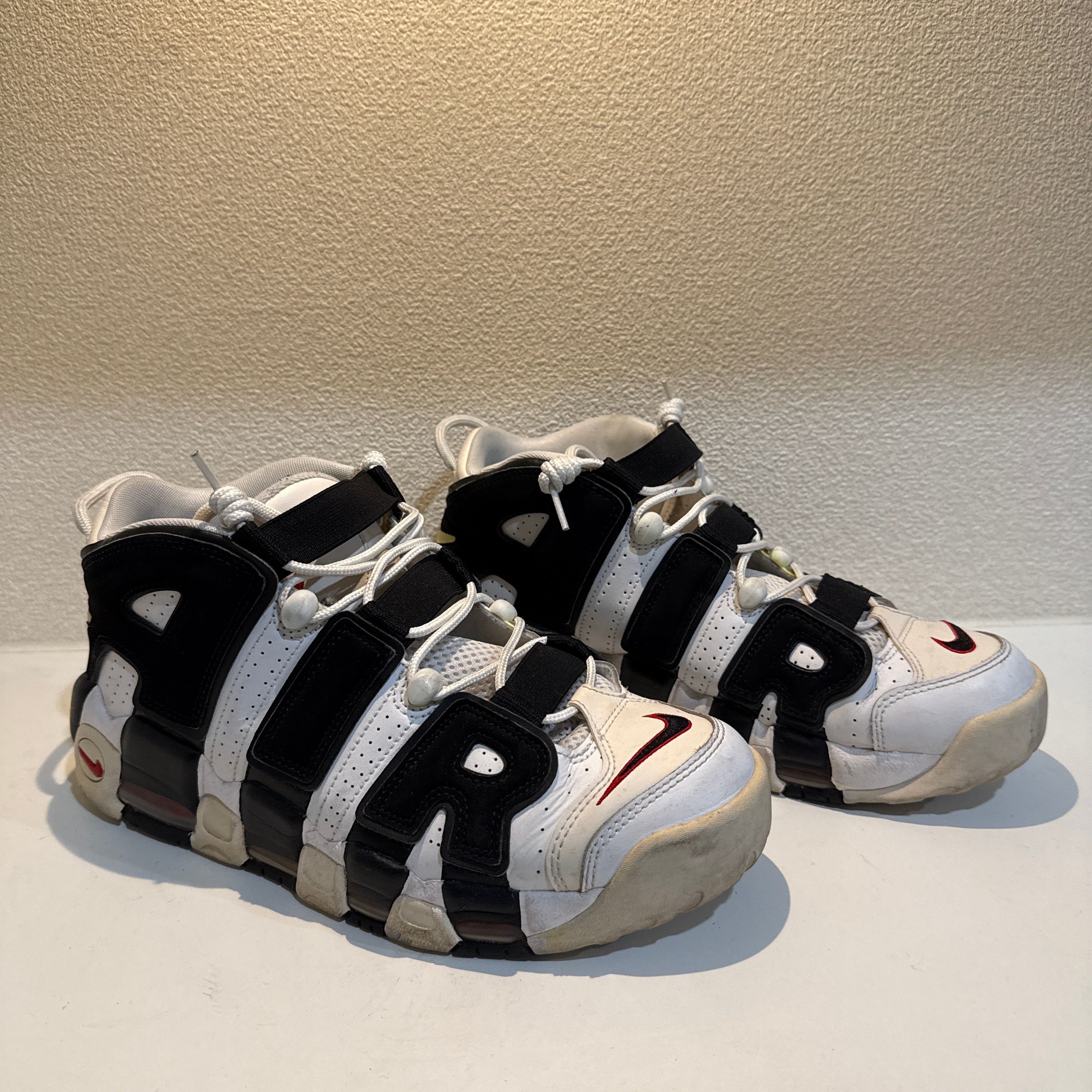 NIKE AIR MORE UPTEMPO "WHITE/BLACK/UNIVERSITY RED"(2020)