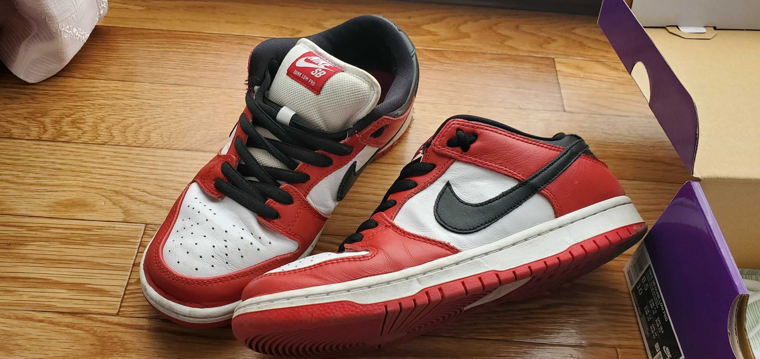 Nike SB Dunk Low Pro "J-Pack Chicago/Varsity Red and White"