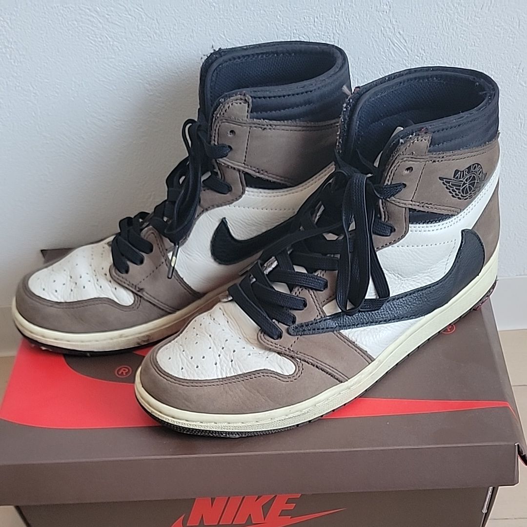 Travis Scott × Nike Air Jordan 1 Retro High OG TS SP "Sail/Dark Mocha"