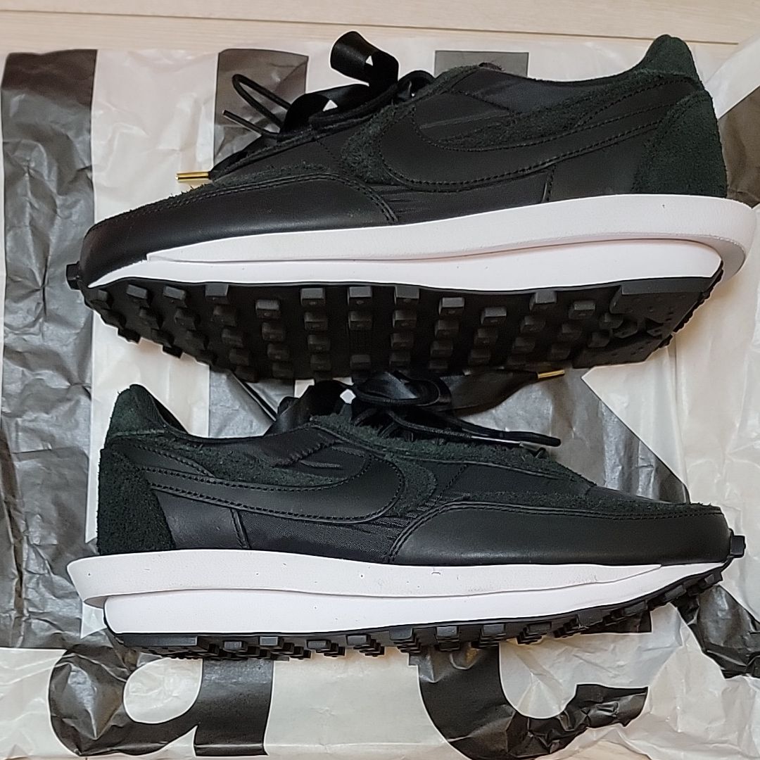 sacai × Nike LDV Waffle "Triple Black"