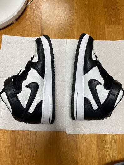 Stussy × Nike Air Force 1 Mid "Black and Light Bone"