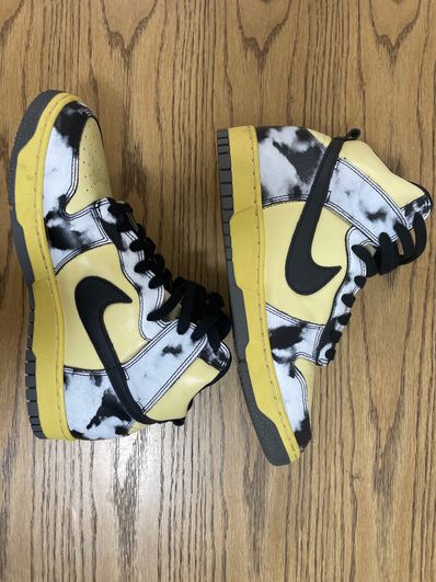 Nike Dunk High "Black Acid Wash"