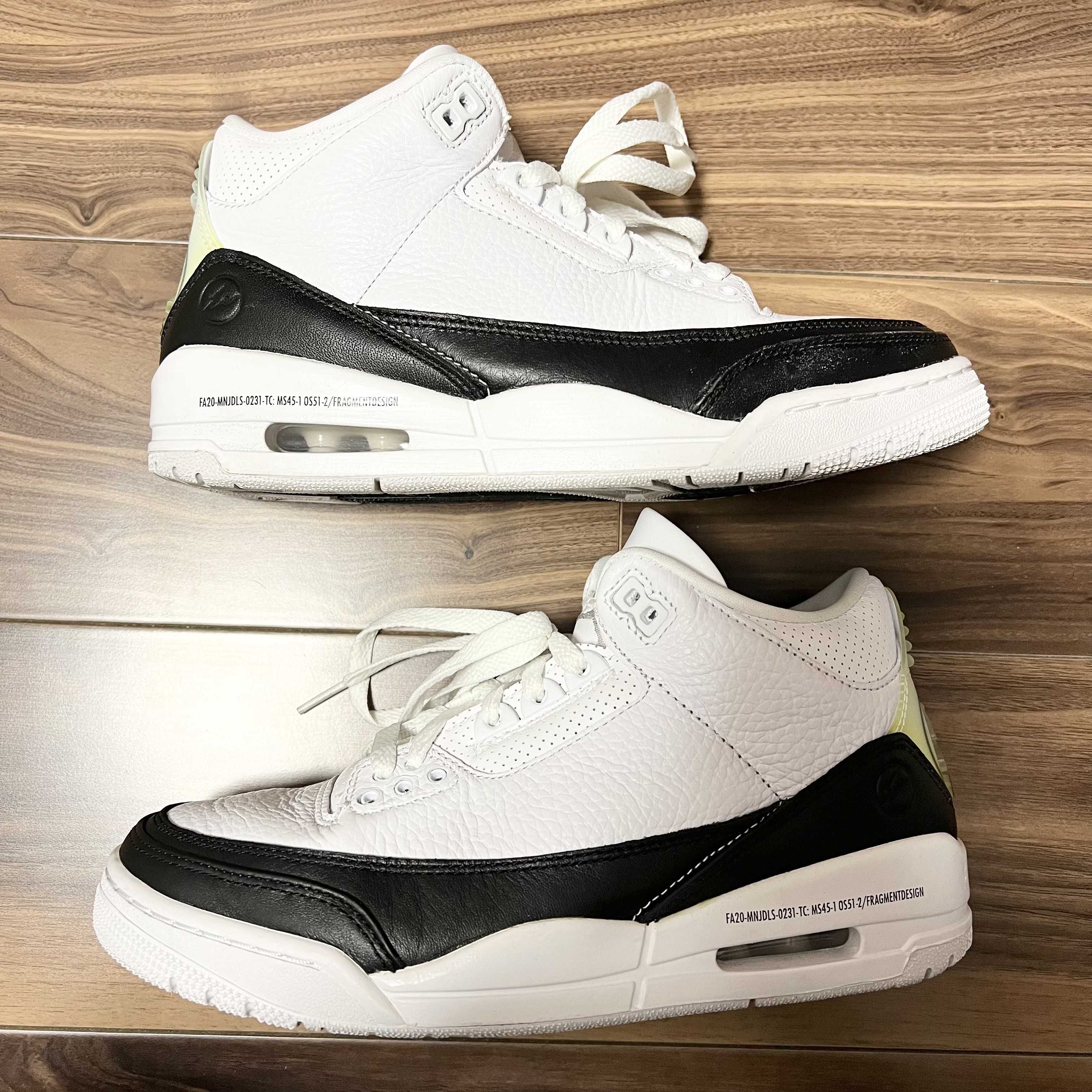 Fragment × Nike Air Jordan 3 "White/Black"