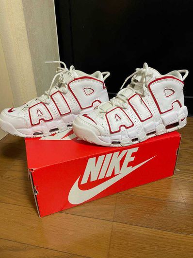 NIKE AIR MORE UPTEMPO "WHITE/VARSITY RED" (2021)