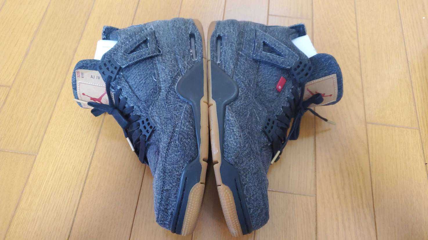 Nike × Levi's Air Jordan 4 "Black Denim" (Tag: ®)