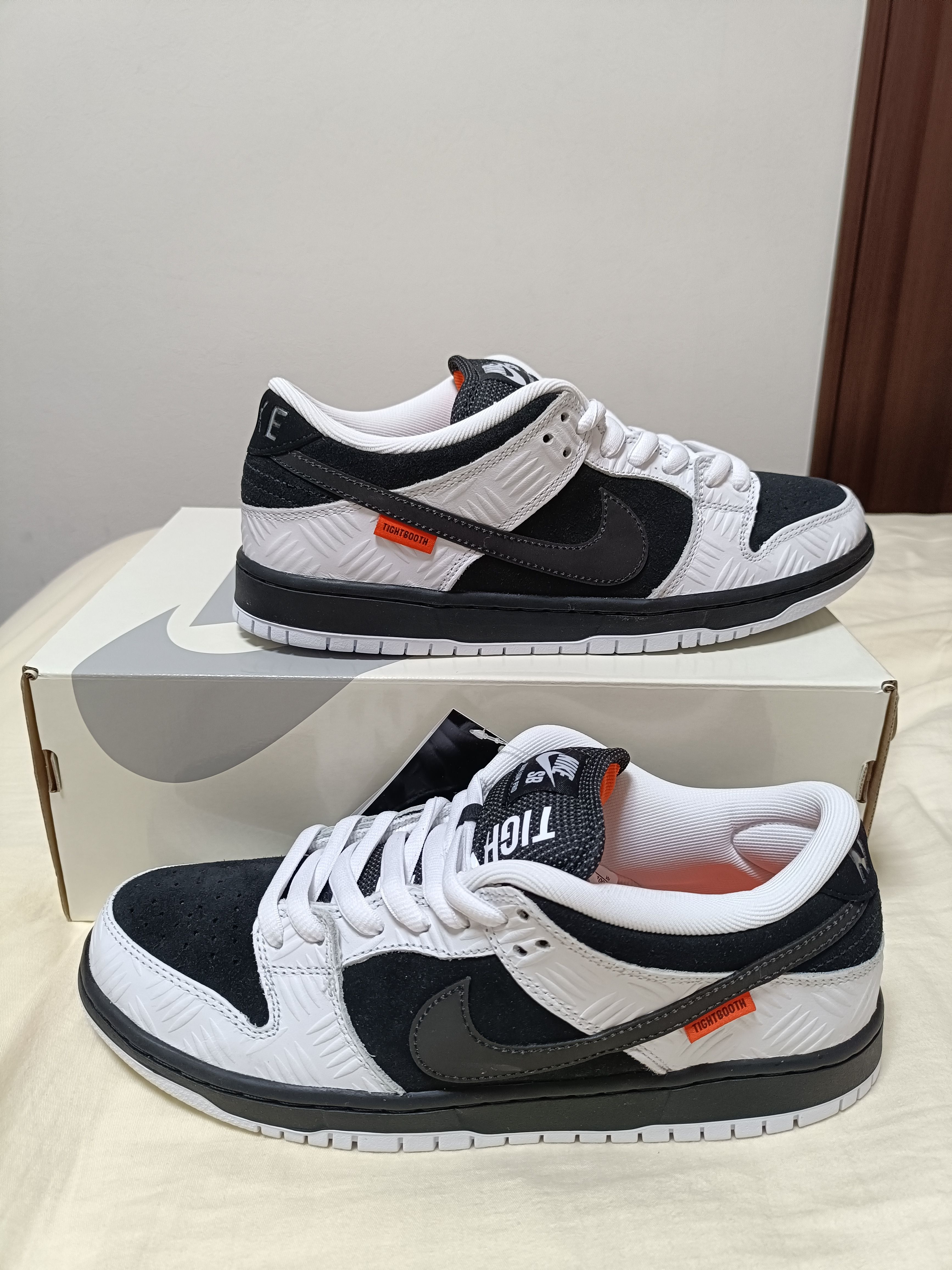 TIGHTBOOTH × Nike SB Dunk Low Pro QS "Black and White"