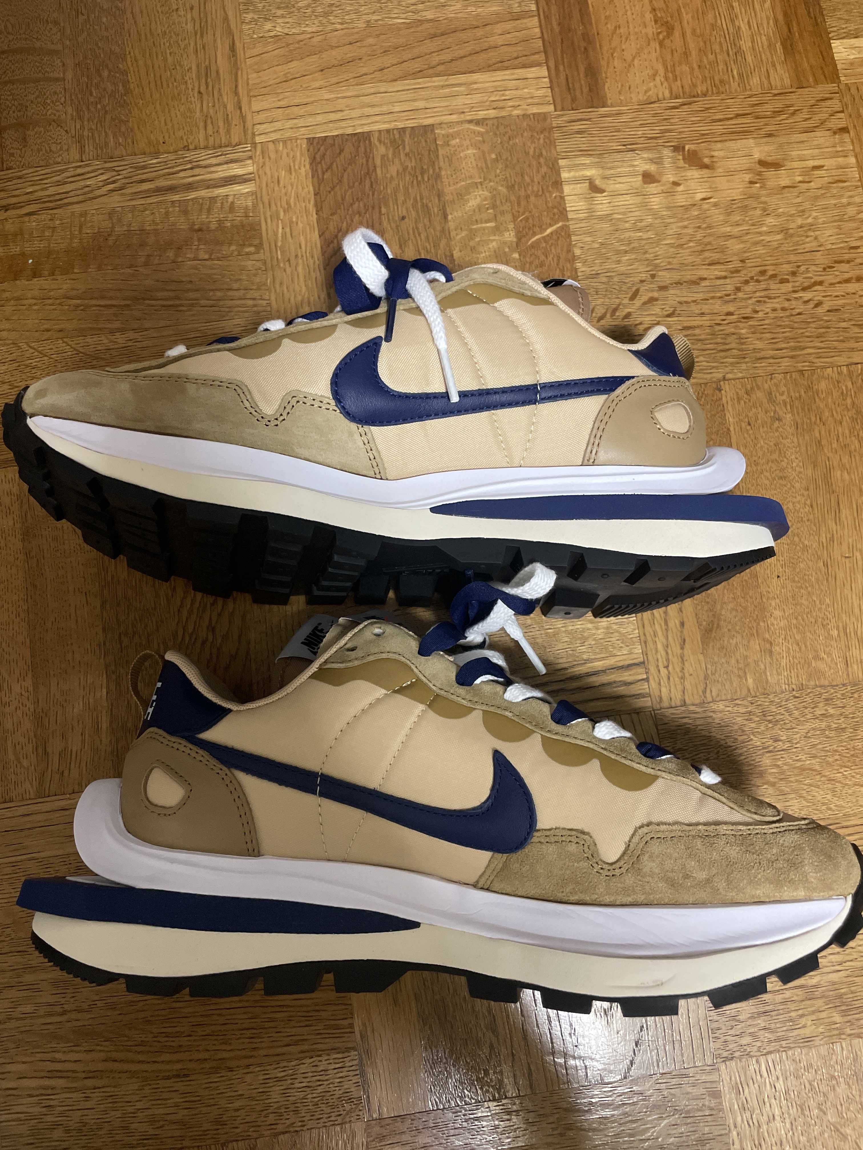 Sacai × Nike Vapor Waffle "Sesame And Blue Void"