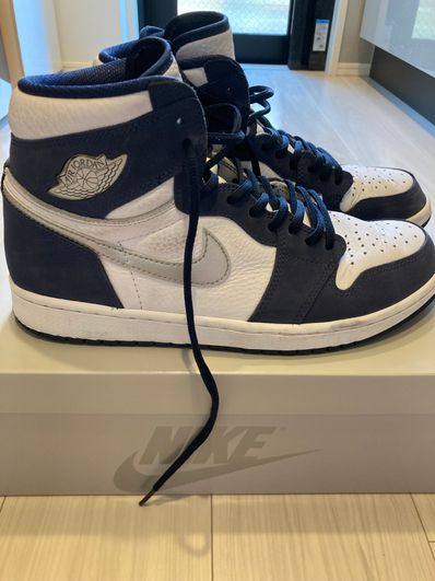 Nike Air Jordan 1 High OG CO.JP "White/Midnight Navy" (2020)(ブリーフケースなし)