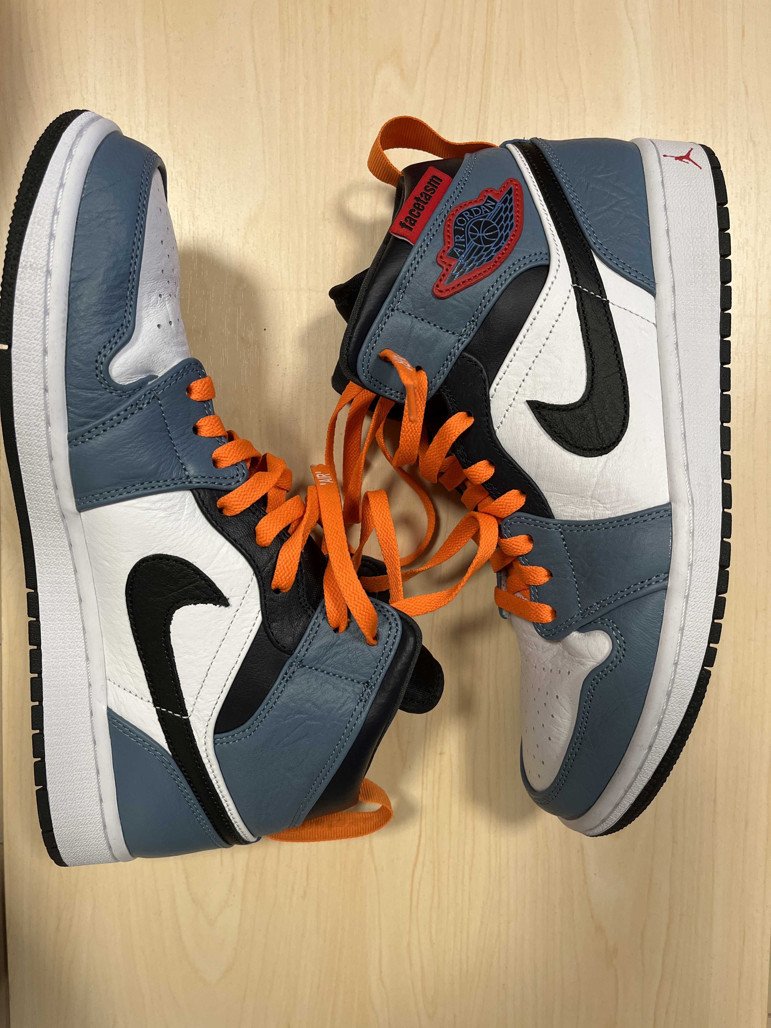 FACETASM × Nike Air Jordan 1 Mid "White/Navy"