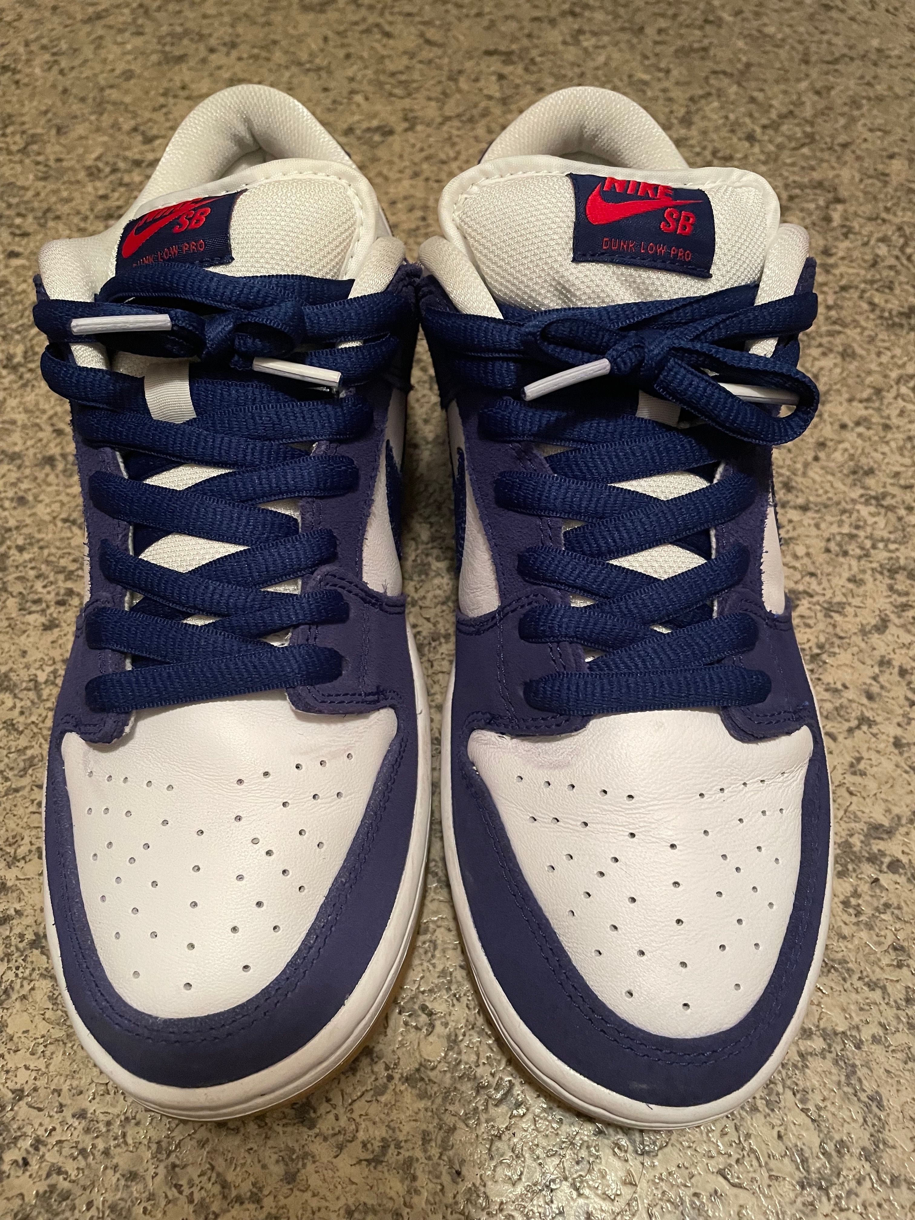 Nike SB Dunk Low "Los Angeles Dodgers/Deep Royal Blue"